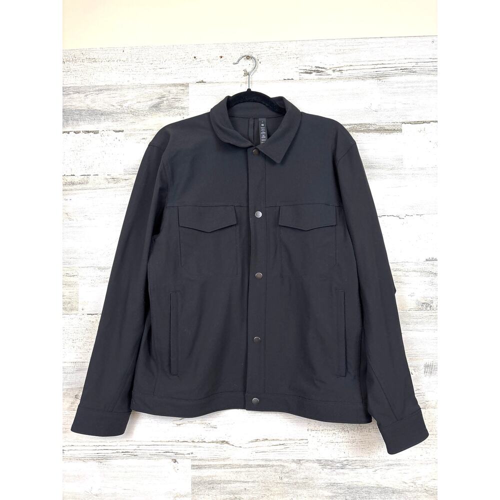 Lululemon Mens S Black Twill Utility Sports Casual Jacket Luxury Staple Piece